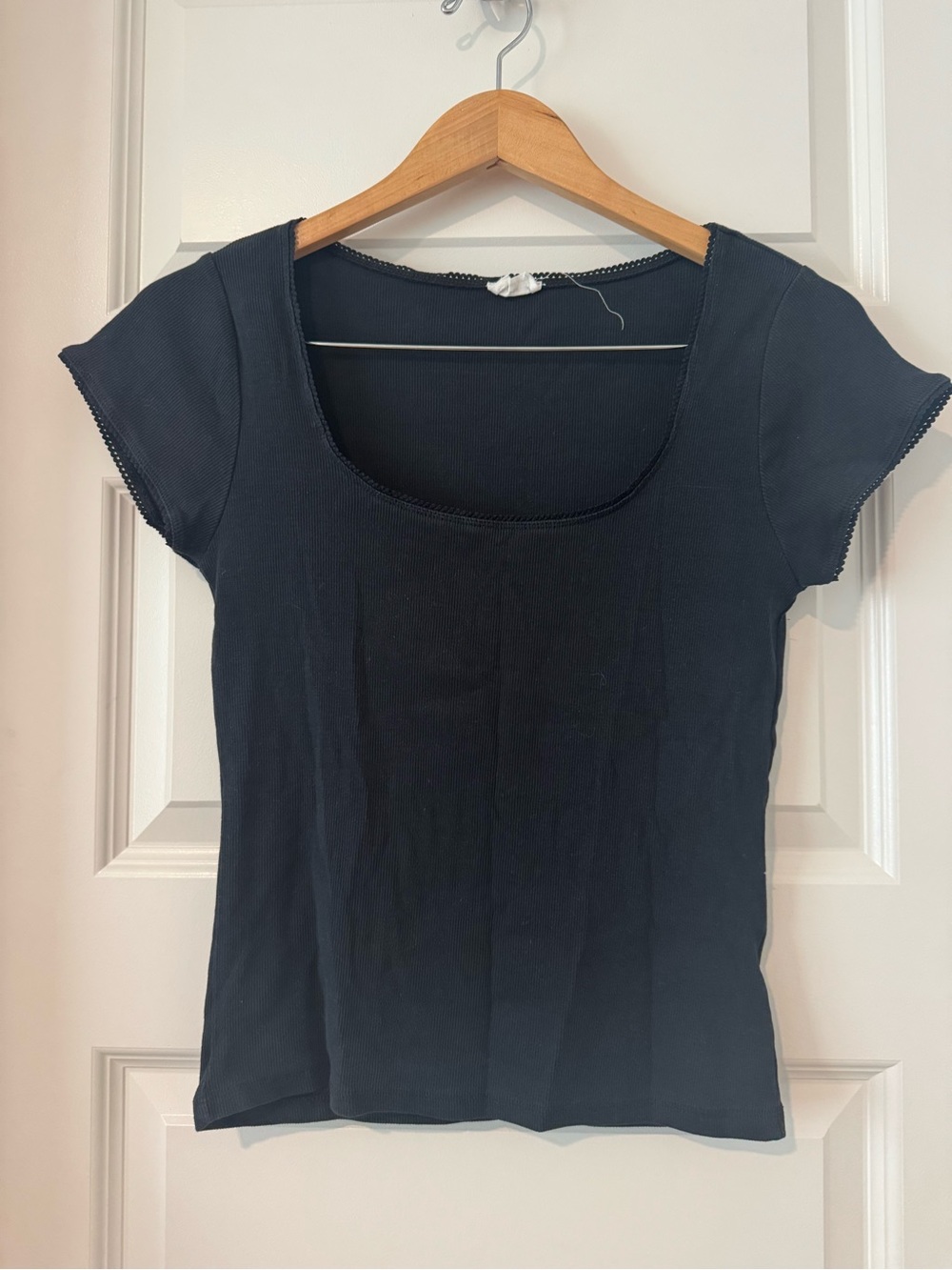 Cotton On Black Scoop Neck Short Sleeve Tee